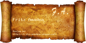 Fritz Amadea névjegykártya